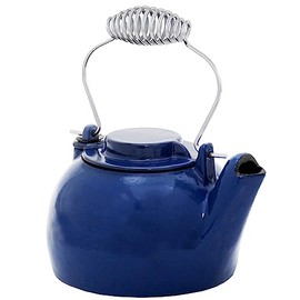 Blue Enameled Humidifying Kettle