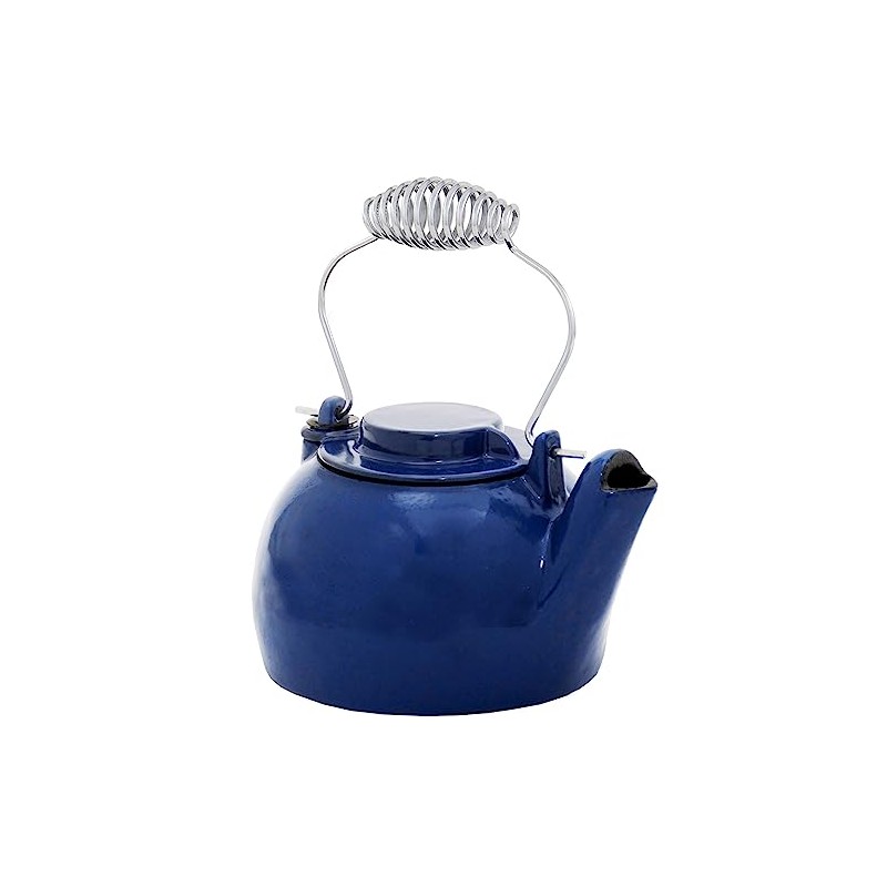 Blue Enameled Humidifying Kettle
