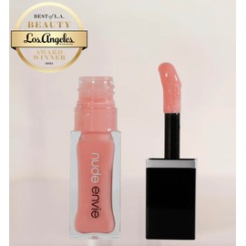 nude envie - Lip Gloss - High-Shine Finish - Moisturizing & Easy Application - Luxury Hydration - Non-Sticky Formula - With Vitamin E & Glycine Soja Oil - Vegan, Paraben-Free & Cruelty-Free - Shine
