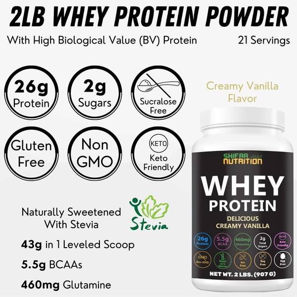 SHIFAA NUTRITION SHIFAA NUTRITION Delicious Creamy Vanilla Halal Whey Protein