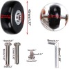 OwnMy 45Mm Luggage Replacement Wheels Set Of 4 With Axles