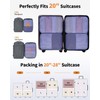 ECOHUB 4-Piece Packing Cubes Compression, 300% Higher Tear Resistance Suitcase