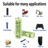 Lombaour 1.2 Volts 400mAh NiMH Rechargeable AA Batteries Pre-Charged for
