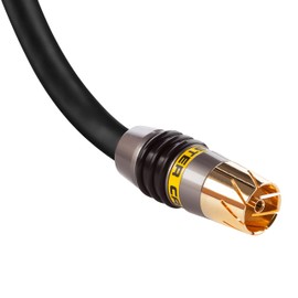 Monster MV2A Dual Shielded Performance Coaxial PAL Antenna Cable - 3 m. length