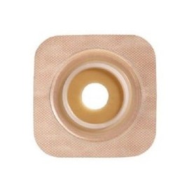 Convatec 125274 SUR-FIT Natura Two-Piece Pre-Cut, Stomahesive Flexible Skin Barrier with Tape Collar, Tan, 45mm (1 3/4") Flange; 35mm (1 3/8") Stoma Opening, 10/BX by Convatec