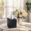 S310 Wood Tissue Box Cover, Square Tissue Box Holder with