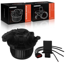 A-Premium HVAC Heater Blower Motor and Resistor Assembly Compatible with Ford Vehicles - Fiesta 2011 2012 2013 - Front Side, Replace# AV1Z19805C, 2-PC Set