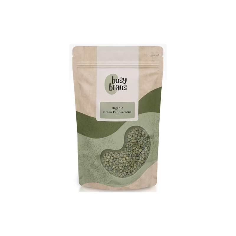 Organic Green Peppercorns - Certified Organic - by Busy Beans