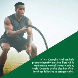 Health Thru Nutrition | Ácido Caprílico,600 Mg, 100 Capsulas Sin Sabor