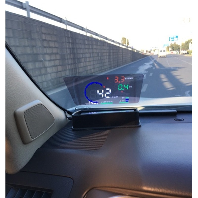 NikoMaku HUD Head-up Display A8 OBD2 Compatible, Large Screen, Colorful,