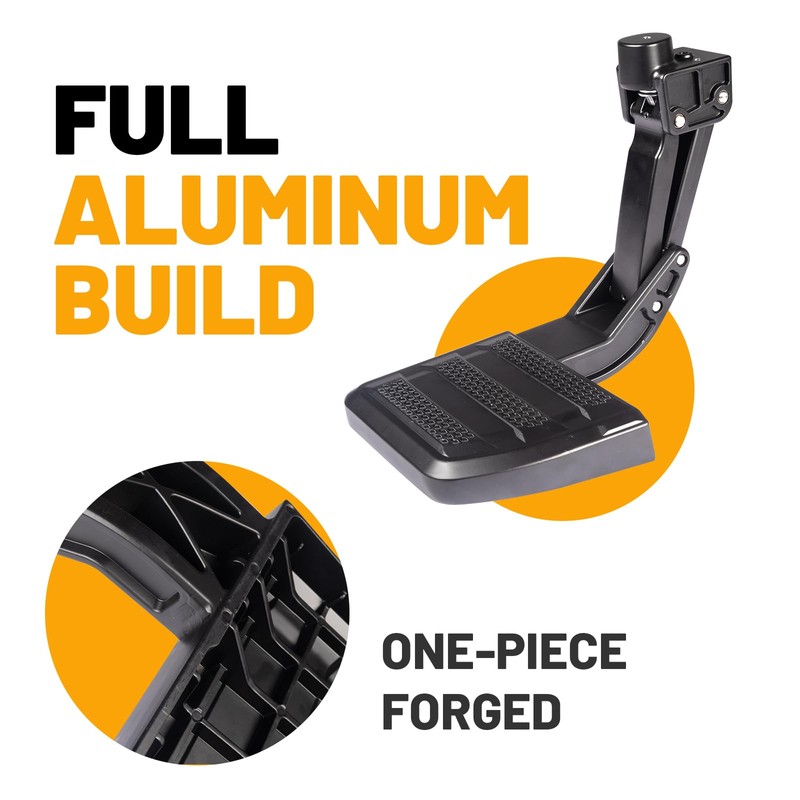 One-Piece Aluminum Upgraded Rear Bed Step Compatible with Toyota Tacoma