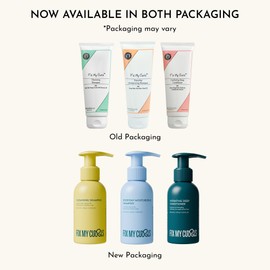 Fix My Curls Wash Day Trio | Cleansing & Moisturizing Shampoo, Hydrating Deep Conditioner | Silicone & Sulphate Free | For Curly, Wavy Hair| 3.3oz each