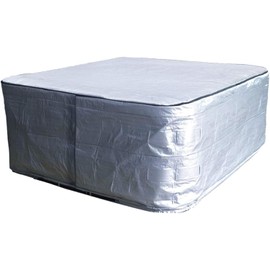 UCEDER Waterproof Hot Tub Cover 170G Polyethylene Spa Cover and UV Protection Hot Tub Sun Shield (76"x76"x35")