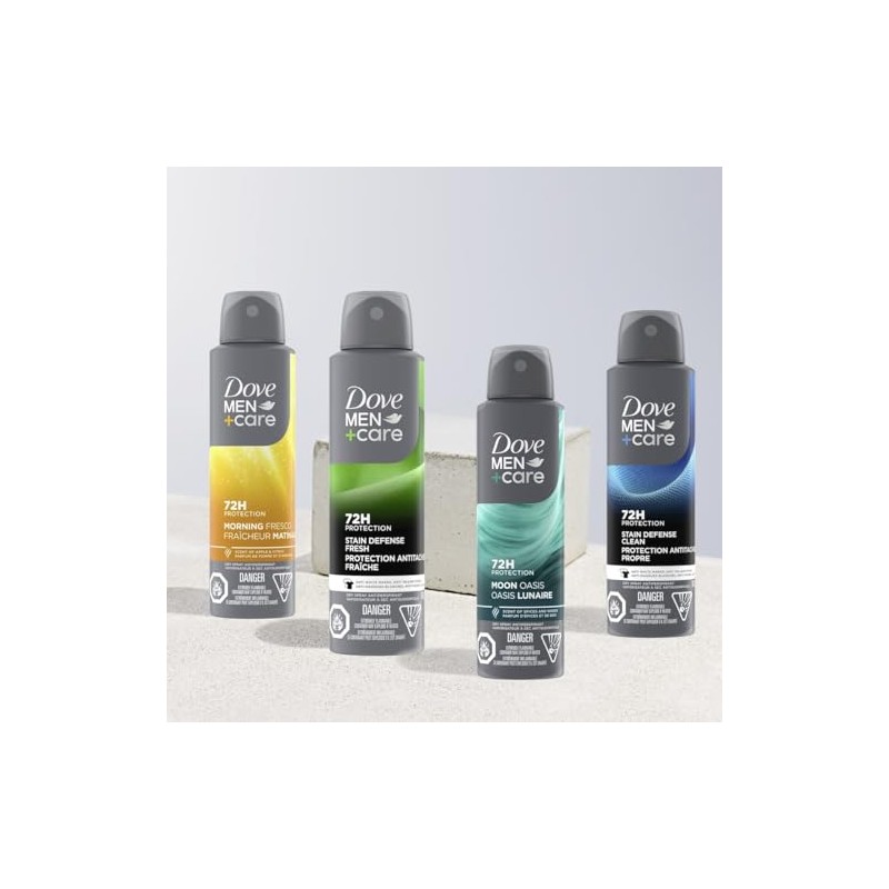 Dove Men+Care Dry Spray Antiperspirant Deodorant Moon Oasis 72H Protection