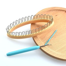 Biitfuu Circular Knitting Kit with a Crochet Hook Yarn Random Color for Socks Knitting Leggings Scarf