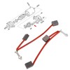 Starter Motor Brush Set, 2Pcs Cart Starter Generator Brushes Replacement