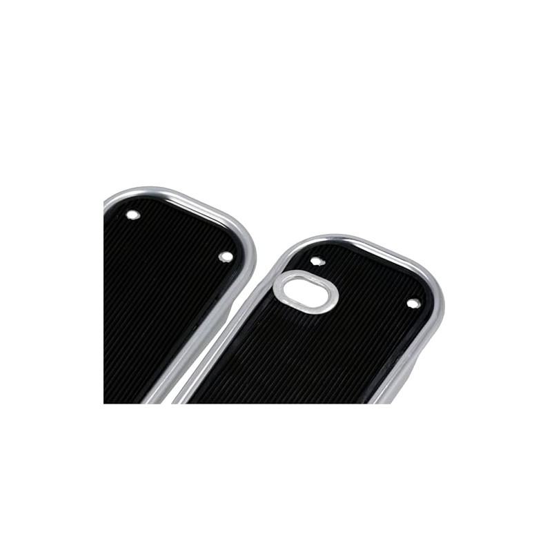 Set of Running Boards Right and Left Rubber Black for