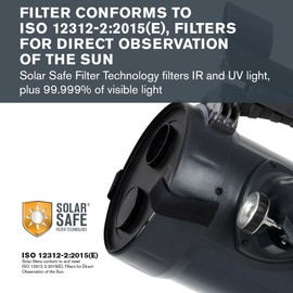 Celestron – EclipSmart Safe Solar Eclipse Telescope Filter – Meets ISO 12312-2:2015(E) Standards – Works with AstroMaster 130EQ Telescope – Observe Solar Eclipses & Sunspots – Safe, Snug Fit