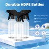 DODHEG 2 Pack Plastic Spray Bottles Clear Empty Spray Bottle