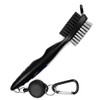 Golf Club Cleaning Brush and Groove Cleaner with Retractable Clip,