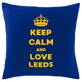 Hippowarehouse Keep Calm and Love Leeds Printed bedroom accessory cushion cover case 41x41cm