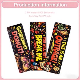 DCC Bookmark 3Pcs Funny Dungeon Book Crawler Reading Carl Merch for Book Game Lovers