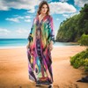 ZaisuiFun Beach Dress Women's Summer Long Kaftan Maxi Dress Boho