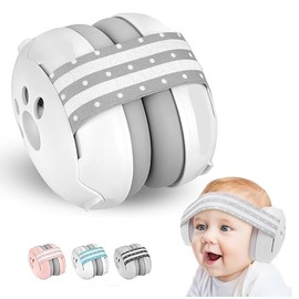 Releone Baby Ear Defender for Babies and Toddlers up to 36 Months - Noise Reduction Earmuffs - Soft Adjustable Headband Toddlers - Comfortable Kids Headphones Against Hearing Damage Improve Sleep