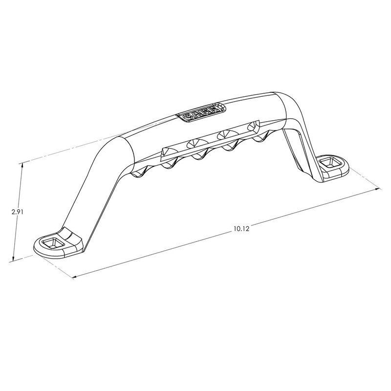CARR 210311 Light Bar for TJ Wrangler Black Powder Coat
