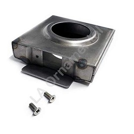 Single Box Hole Lockbox Weldable Steel Gate Doors 4 1/4" (H) x 4 1/2 (W) x 1" (D) Part #: 49451 unpainted