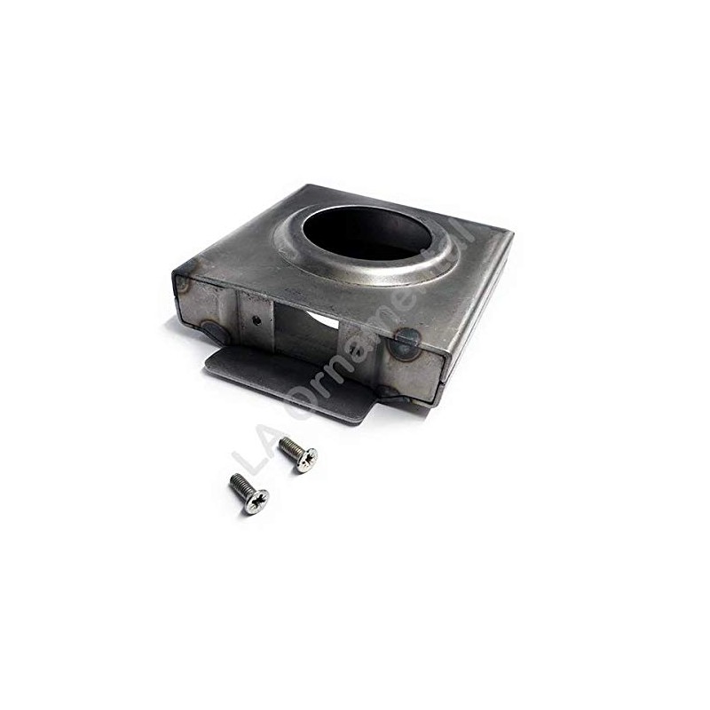 Single Box Hole Lockbox Weldable Steel Gate Doors 4 1/4"