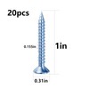 Wensilon (274 pcs) Plastic Drywall Wall Anchors Kit with Screws，