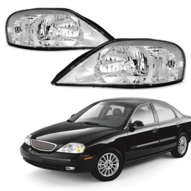 AXLAHA for 2000-2005 Mercury Sable Headlights W/O bulbs