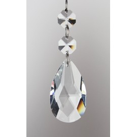 MEDO Lighting Accessory Pack of 10 Teardrop Chandelier Crystal