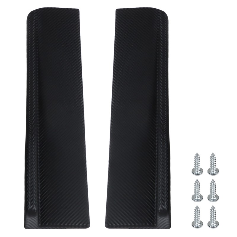 2PCs Rear Side Skirt Winglet Carbon Fiber Style Universal Car