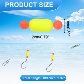 YELARXI Fishing Float, 39 Inch Popping Floats Slip Bobbers Popping Corks Float Weighted Bobbers Fishing Tackle for Saltwater Freshwater Fishing Tackle (4 Pack, Yellow)