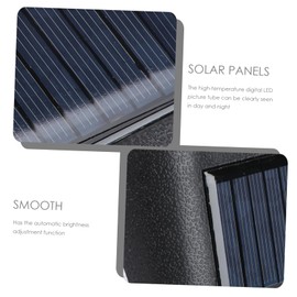 ULTECHNOVO 3pcs Car Thermometer Clock Analog Dashboard Clock Temperature High Precision Easy Install Car Accessory