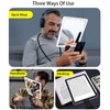 Neck Wear Magnifying Glass with Light, Hands Free Rechargeable LED