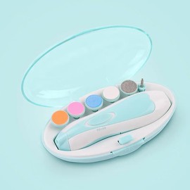 ABBA's Lima de uñas para bebé, Cortaúñas para bebé, Pulidora de uñas para bebé, Lima de uñas para el cuidado del bebé. (Azul)