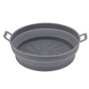 2 Pcs Silicone Air Cooker Pot With Handle Round Fryer
