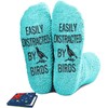 AURIXTAL Bird Socks for Women, Birds Lover Gift for Teens