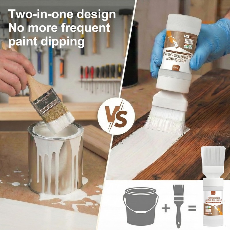 Anirun All-in-One Paint White, Touch-Up Paint for Furniture, Cabinets, Wood,