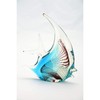 CC Home Furnishings 13" Blue Hand Blown Glass Fish Tabletop