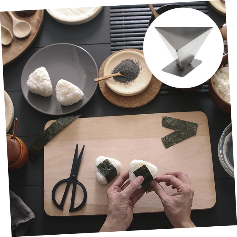 Alipis Efficient Rice Pudding Shaper Stainless Steel Triangle Mold Simplify