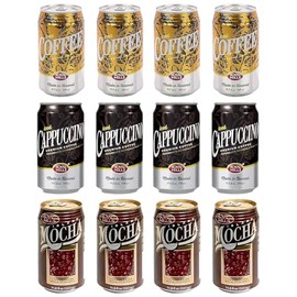 [Pack of 12] Royal Mills Variety Pack (Iced Cappuccino, Mocha, Iced Coffee) Made in Hawaii - 11 Fl Oz