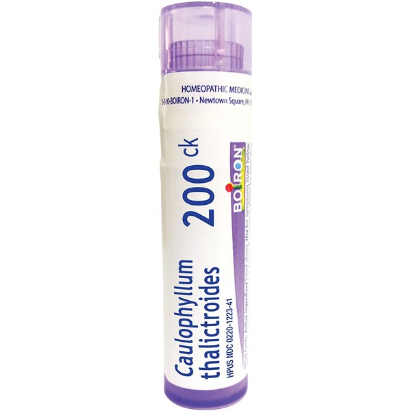Boiron Caulophyllum thalictroides 200ck, 80 pellets, homeopathic Medicine for Menstrual Cramps, 1 Count