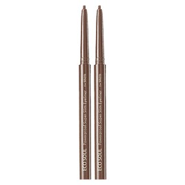 The Saem Eco Soul Power Proof Ultra Slim Eyeliner 0.1g, Teddy Brown, 2 pcs / 더샘 에코 소울 파워프루프 초슬림 아이라이너 0.1g, 테디브라운, 2개