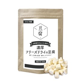 Gman Honpo Freeze Dried Tofu, 2.6 oz (75 g), 100% Soybeans, Miso Soup Ingredients, Thick Silk Tofu Texture, Dried Tofu