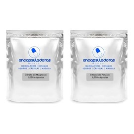 Natsa Citrato Magnesio Potasio 1000 Cápsulas Diarias Excelentes Propiedades Relajantes Mejorar Salud Ósea Ingredientes Puros