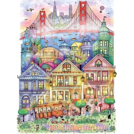 Ki Puzzles Rompecabezas Arte San Francisco Medianoche 1000pz Ki Puzzles